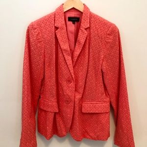 *NEW* Coral Cotton Blazer Size 8 Talbots